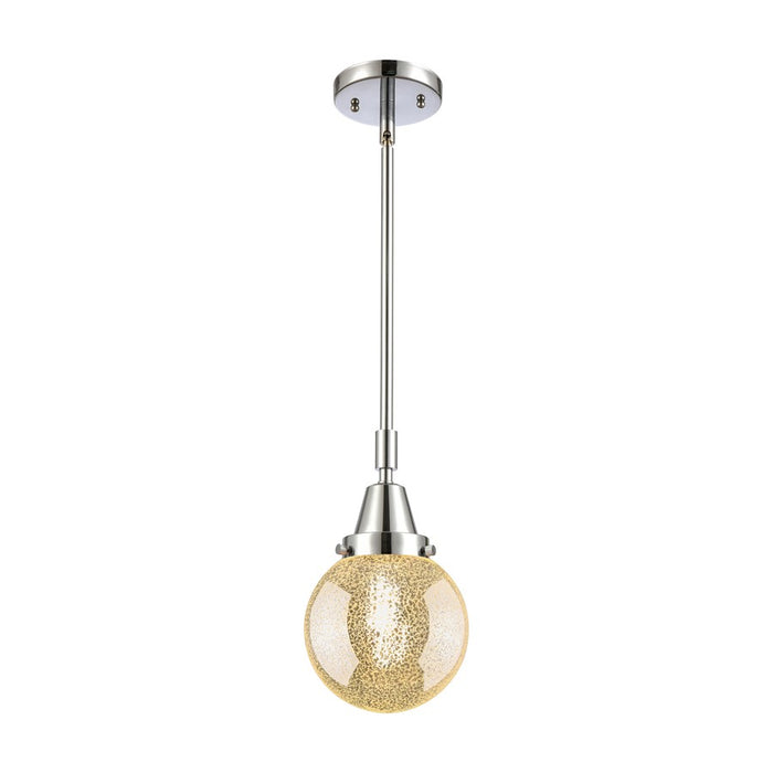 Innovations Caden Beacon 1Lt 6" Stem Mini Pendant, Chrome/MC - 447-1S-PC-G208-6