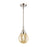 Innovations Caden Beacon 1Lt 6" Stem Mini Pendant, PN/Mercury - 447-1S-PN-G208-6