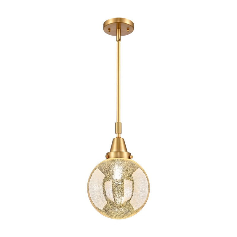 Innovations Caden Beacon 1Lt 8" Stem Mini Pendant, Gold/MC - 447-1S-SG-G208-8