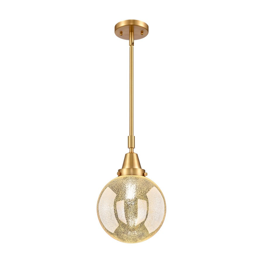 Innovations Caden Beacon 1Lt 8" Stem Mini Pendant, Gold/MC - 447-1S-SG-G208-8