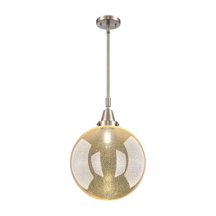 Innovations Caden Beacon 1Lt 12" Stem Mini Pendant, SN/MC - 447-1S-SN-G208-12