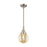 Innovations Caden Beacon 1Lt 6" Stem Mini Pendant, SN/Mercury - 447-1S-SN-G208-6