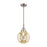 Innovations Caden Beacon 1Lt 8" Stem Mini Pendant, SN/MC - 447-1S-SN-G208-8
