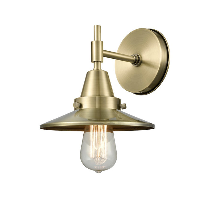 Innovations Railroad 1 Light Sconce, Antique Brass - 447-1W-AB-M4-AB