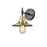 Innovations Railroad 1 Light Sconce, Black Antique Brass - 447-1W-BAB-M4-AB