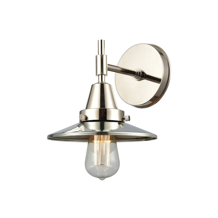 Innovations Railroad 1 Light Sconce, Polished Nickel - 447-1W-PN-M1-PN