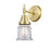 Innovations Canton 1 Light Sconce, Satin Gold/Clear - 447-1W-SG-G182S