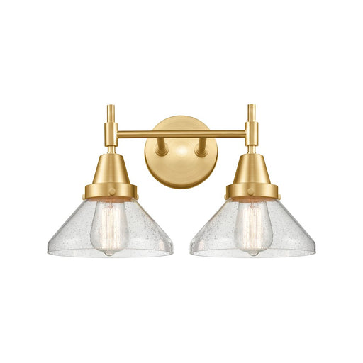 Innovations Caden 2 Light Bath Vanity Light, Satin Gold/Seedy - 447-2W-SG-G4474