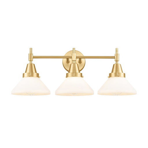 Innovations Caden 3 Light Bath Vanity Light, Gold/Matte White - 447-3W-SG-G4471