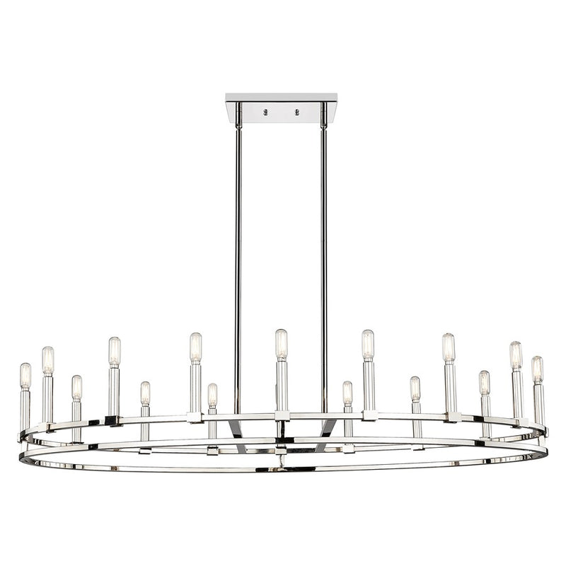 Innovations Lexington 16Lt 48" Stem Chandelier, Polished Nickel - 449-16CR-PN