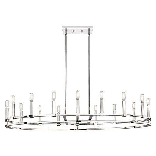 Innovations Lexington 16Lt 48" Stem Chandelier, Polished Nickel - 449-16CR-PN