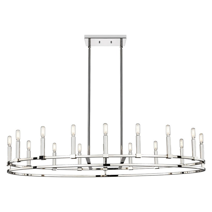 Innovations Lexington 16Lt 48" Stem Chandelier, Polished Nickel - 449-16CR-PN
