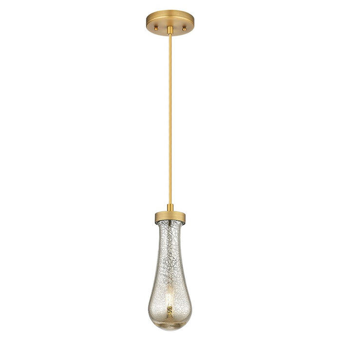 Innovations Owego 4" Cord Pendant, BB/Merc Glass - 451-1P-BB-G451-4ME