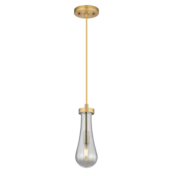 Innovations Owego 4" Cord Pendant, BB/Smoke Glass - 451-1P-BB-G451-4SM