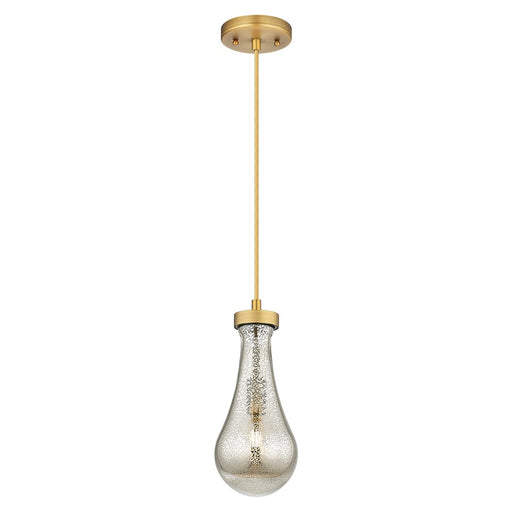 Innovations Owego 5" Cord Pendant, BB/Merc Glass - 451-1P-BB-G451-5ME