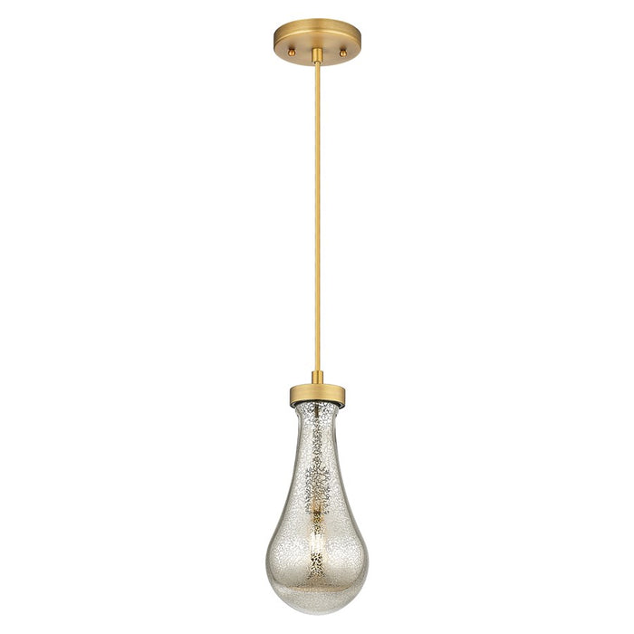 Innovations Owego 5" Cord Pendant, BB/Merc Glass - 451-1P-BB-G451-5ME