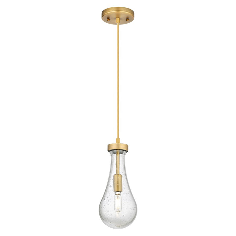 Innovations Owego 5" Cord Pendant, BB/Seedy Glass - 451-1P-BB-G451-5SDY