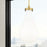 Innovations Owego 1Lt 7" Cord Pendant, Brushed Brass/Gloss White