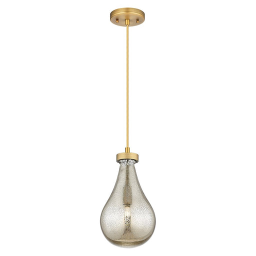 Innovations Owego 7" Cord Pendant, BB/Merc Glass - 451-1P-BB-G451-7ME