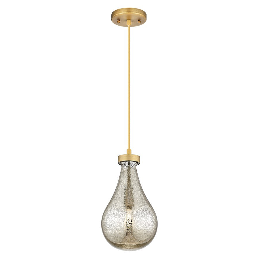 Innovations Owego 7" Cord Pendant, BB/Merc Glass - 451-1P-BB-G451-7ME