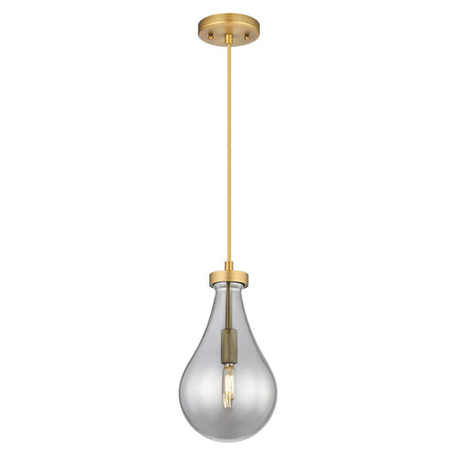 Innovations Owego 7" Cord Pendant, BB/Smoke Glass