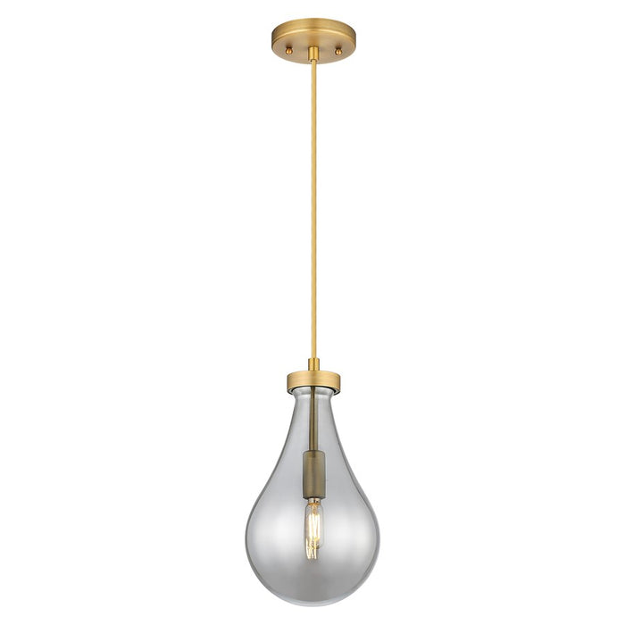 Innovations Owego 7" Cord Pendant, BB/Smoke Glass