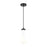 Innovations Owego 1Lt 4" Cord Pendant, Black/Gloss White - 451-1P-BK-G451-4GWH