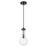Innovations Owego 1Lt 5" Cord Pendant, Black/Seedy Glass - 451-1P-BK-G451-5SDY