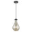 Innovations Owego 1Lt 7" Cord Pendant, Black/Mercury Glass - 451-1P-BK-G451-7ME