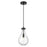 Innovations Owego 1Lt 7" Cord Pendant, Black/Seedy Glass - 451-1P-BK-G451-7SDY