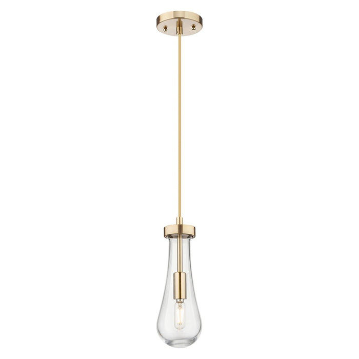 Innovations Owego 1Lt 4" Cord Pendant, Bronze/Clear Glass - 451-1P-CB-G451-4CL