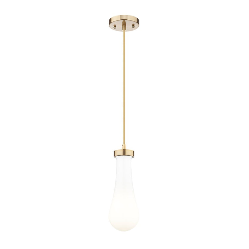 Innovations Owego 1Lt 4" Cord Pendant, CBZ/Gloss White - 451-1P-CB-G451-4GWH