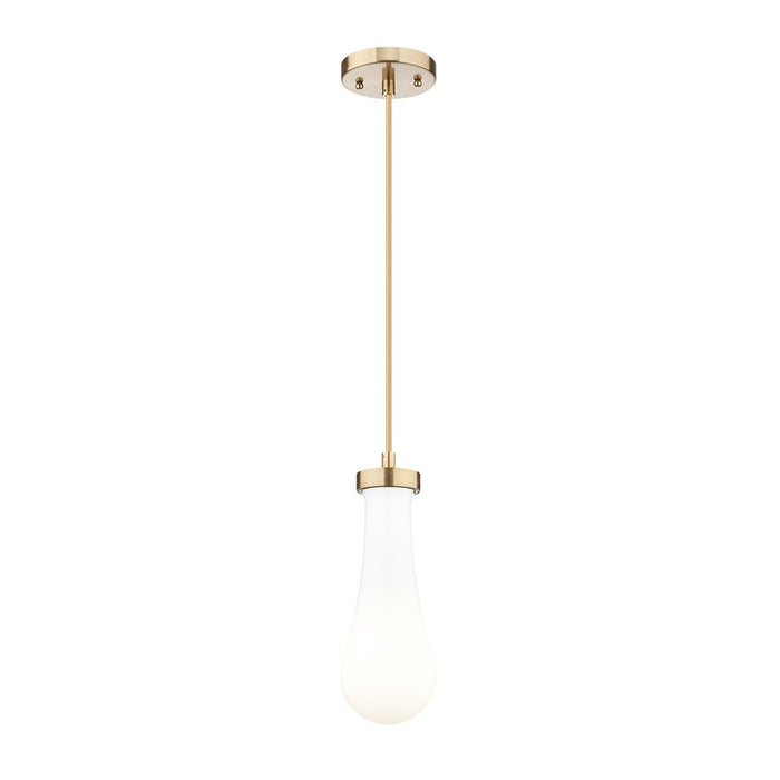 Innovations Owego 1Lt 4" Cord Pendant, CBZ/Gloss White - 451-1P-CB-G451-4GWH