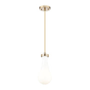 Innovations Owego 1Lt 5" Cord Pendant, CBZ/Gloss White - 451-1P-CB-G451-5GWH