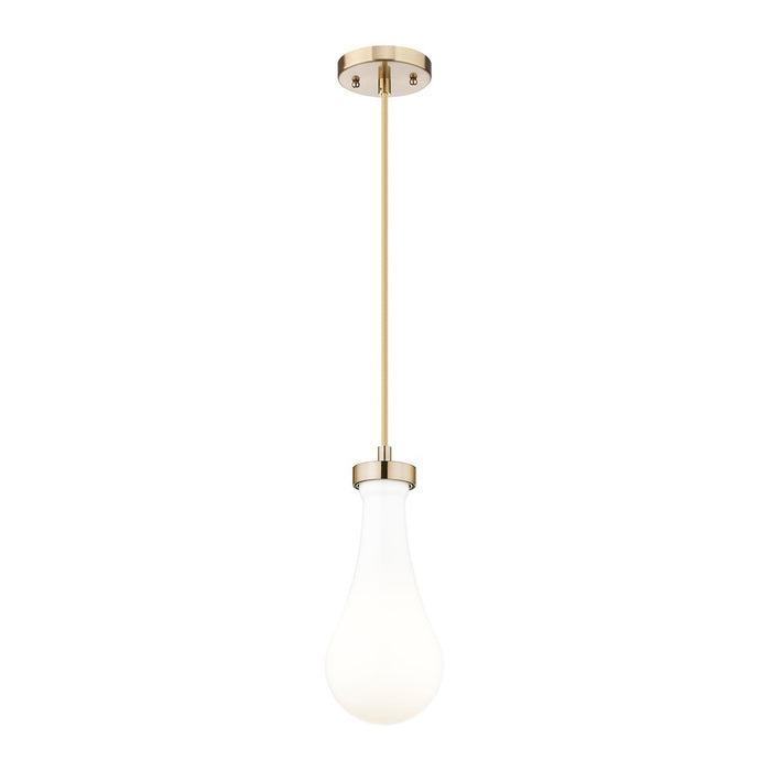 Innovations Owego 1Lt 5" Cord Pendant, CBZ/Gloss White - 451-1P-CB-G451-5GWH