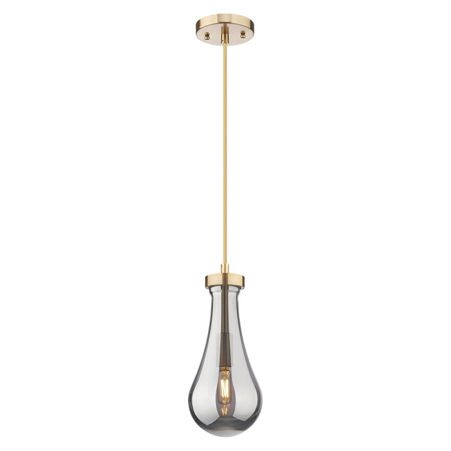 Innovations Owego 1Lt 5" Cord Pendant, Bronze/Smoke Glass - 451-1P-CB-G451-5SM