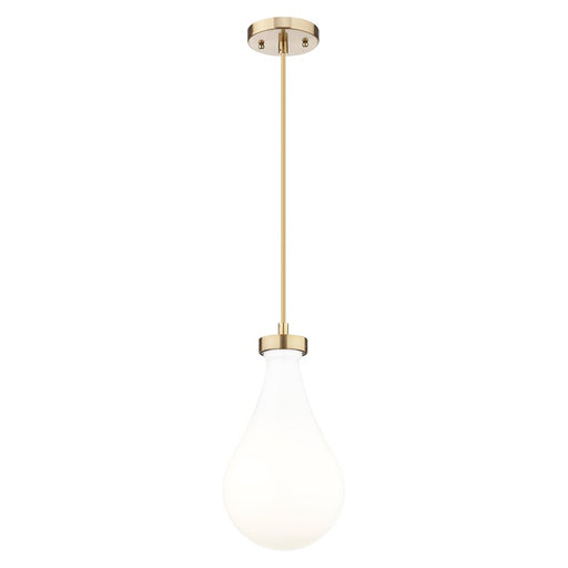 Innovations Owego 1Lt 7" Cord Pendant, Bronze/White Glass - 451-1P-CB-G451-7GWH