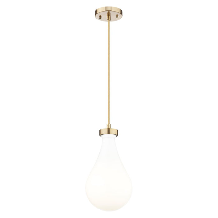 Innovations Owego 1Lt 7" Cord Pendant, Bronze/White Glass - 451-1P-CB-G451-7GWH