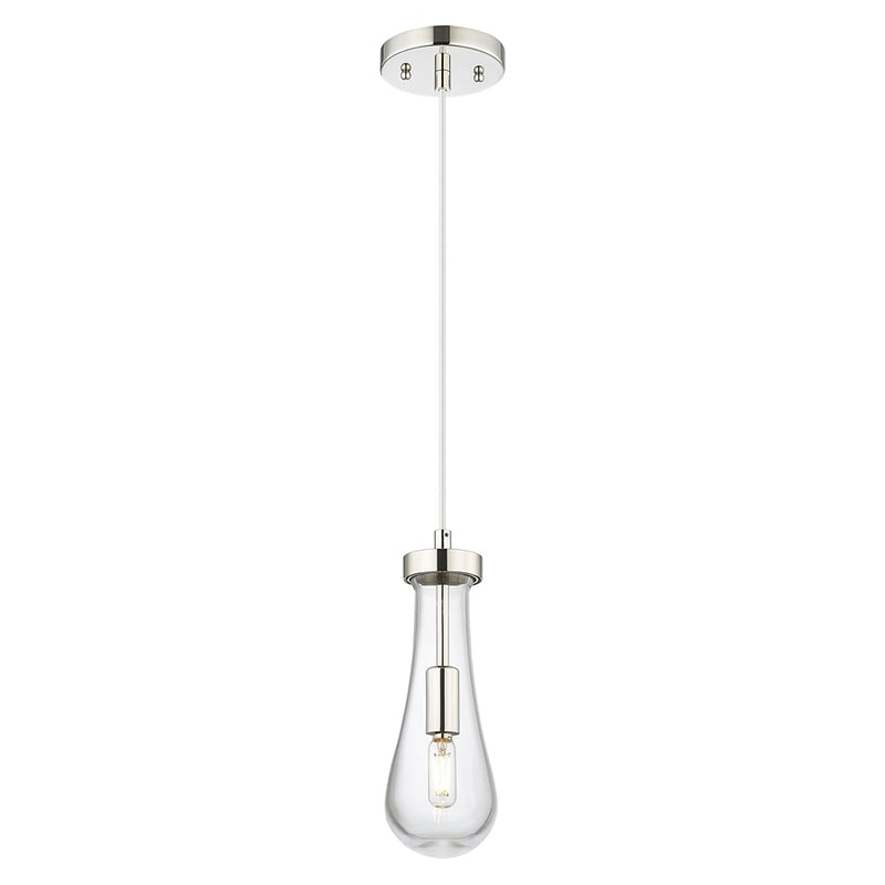 Innovations Owego 4" Cord Pendant, PN/Clear - 451-1P-PN-G451-4CL