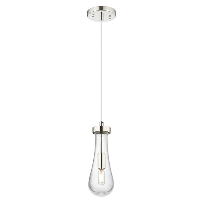 Innovations Owego 4" Cord Pendant, PN/Clear - 451-1P-PN-G451-4CL