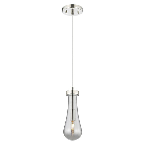 Innovations Owego 4" Cord Pendant, PN/Smoke Glass - 451-1P-PN-G451-4SM