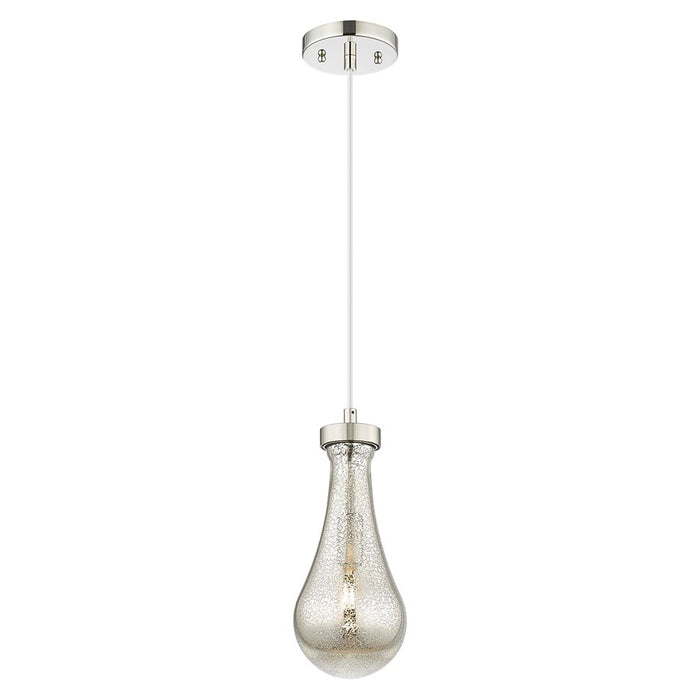 Innovations Owego 5" Cord Pendant, PN/Merc Glass - 451-1P-PN-G451-5ME