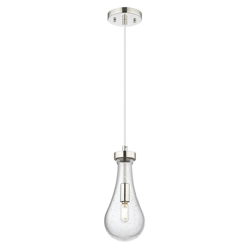 Innovations Owego 5" Cord Pendant, PN/Seedy Glass - 451-1P-PN-G451-5SDY