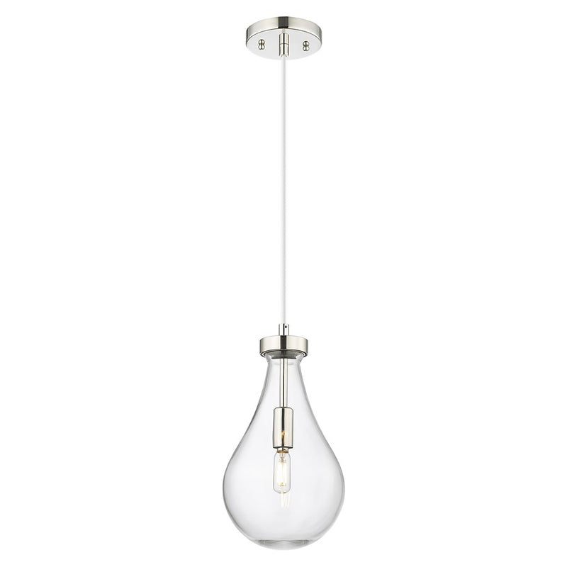 Innovations Owego 7" Cord Pendant, PN/Clear - 451-1P-PN-G451-7CL