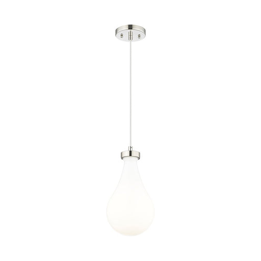 Innovations Owego 1Lt 7" Cord Pendant, PN/Gloss White - 451-1P-PN-G451-7GWH