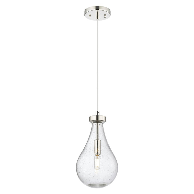 Innovations Owego 7" Cord Pendant, PN/Seedy Glass - 451-1P-PN-G451-7SDY