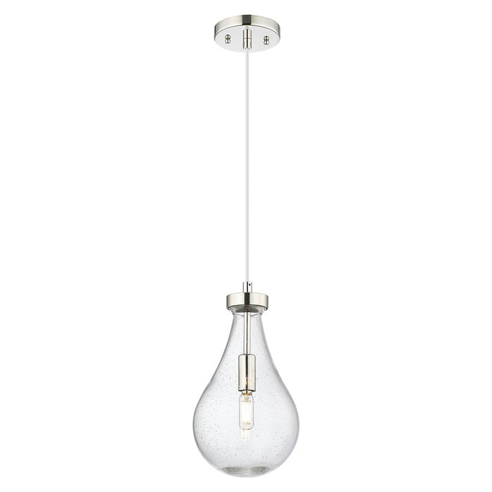 Innovations Owego 7" Cord Pendant, PN/Seedy Glass - 451-1P-PN-G451-7SDY