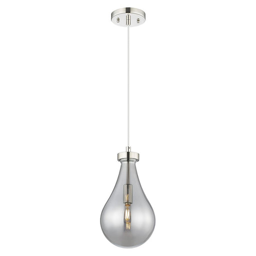 Innovations Owego 7" Cord Pendant, PN/Smoke Glass - 451-1P-PN-G451-7SM