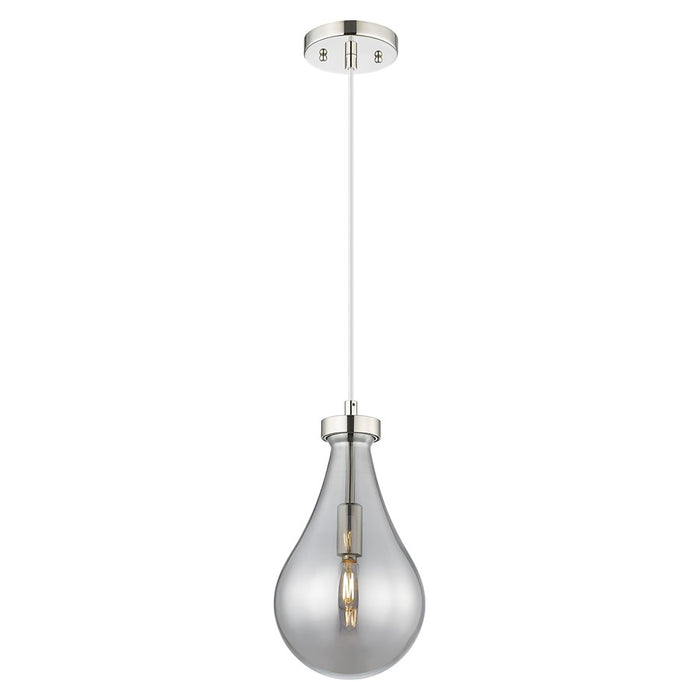 Innovations Owego 7" Cord Pendant, PN/Smoke Glass - 451-1P-PN-G451-7SM