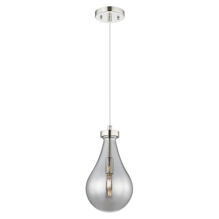 Innovations Owego 7" Cord Pendant, PN/Smoke Glass - 451-1P-PN-G451-7SM
